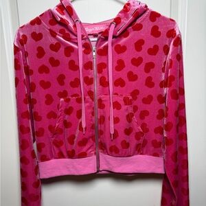 Jennifer's Body Sugar Thrillz Loyal Maneater Velour Heart Track Jacket Size M